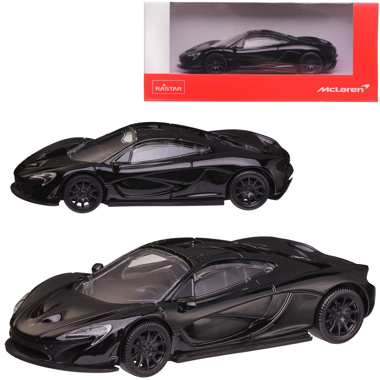 Машина металл. 1:43 McLaren P1, цвет черный RASTAR 58700B