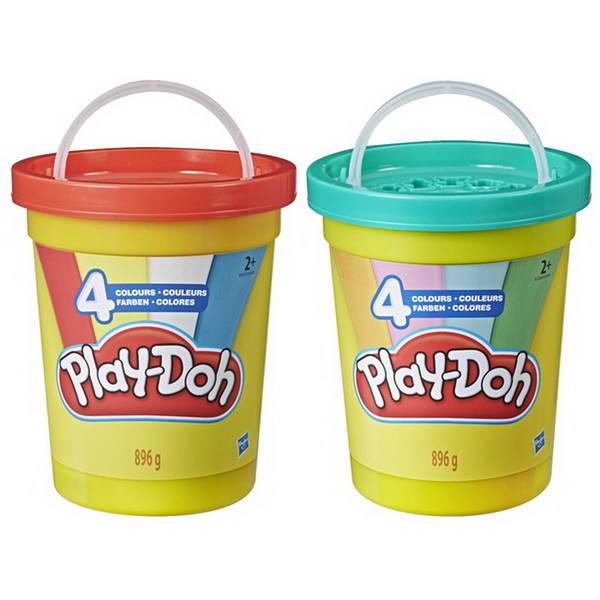 Плей-До. Большая банка 4 цвета (в асс) игровой набор Play-Doh Hasbro E5045EU4