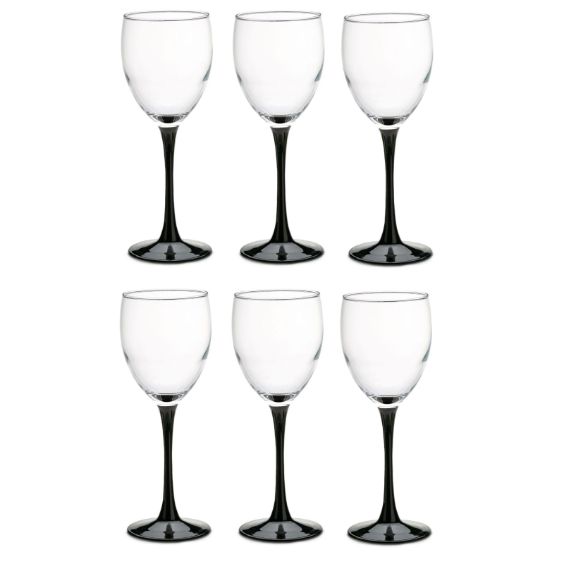 Набор бокалов для вина LUMINARC Домино, стекло, 6шт/наб, V=250мл, H8169 1750362