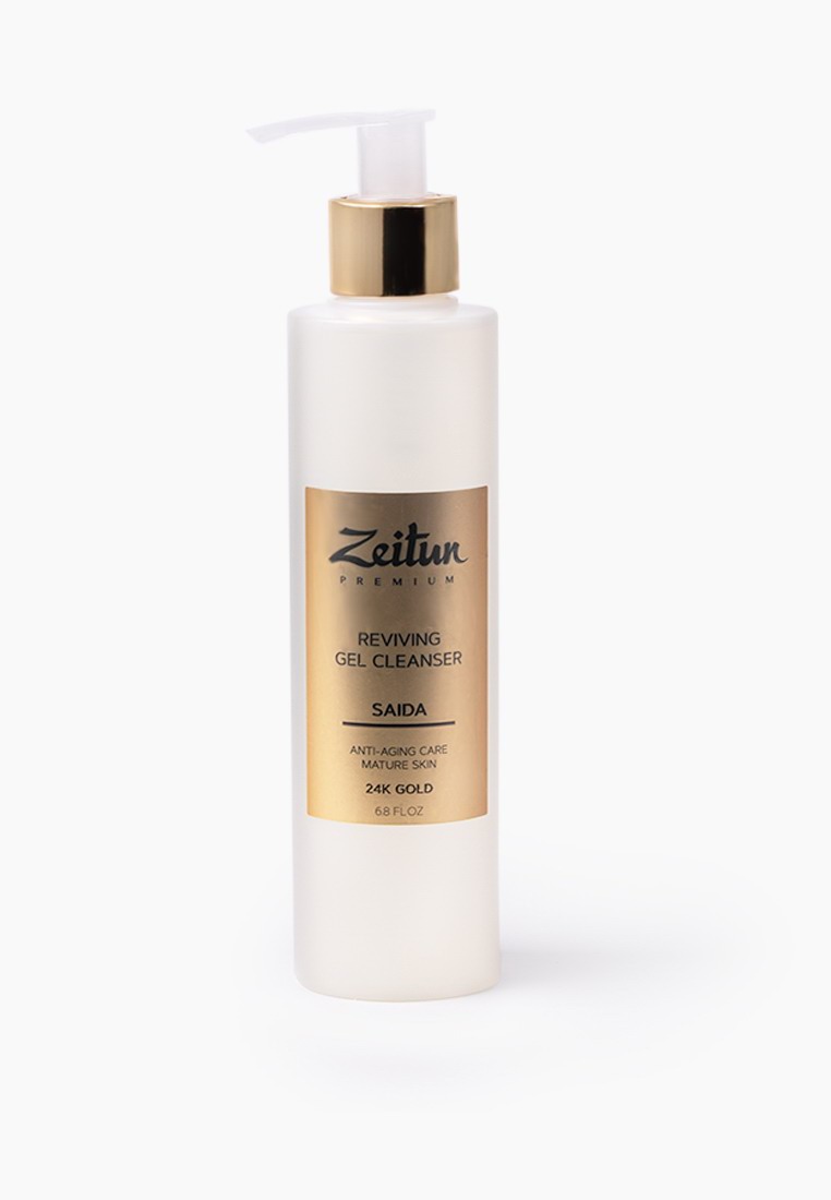Гель для умывания ZEITUN SAIDA Возрождающий для зрелой кожи с 24K золотом 200мл 4607137533607