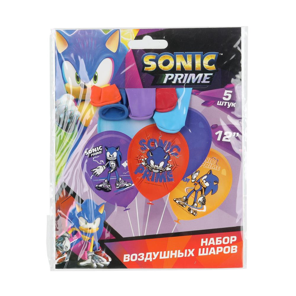 Латексные шары 30 см. - набор 5 шт. "Соник", Чудо праздник LBC-117638-SN (600)