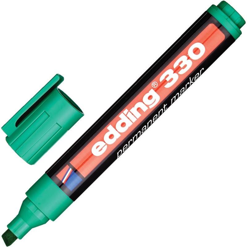Маркер перманентный Edding E-330/4 зеленый (толщина линии 1-5 мм) 48282