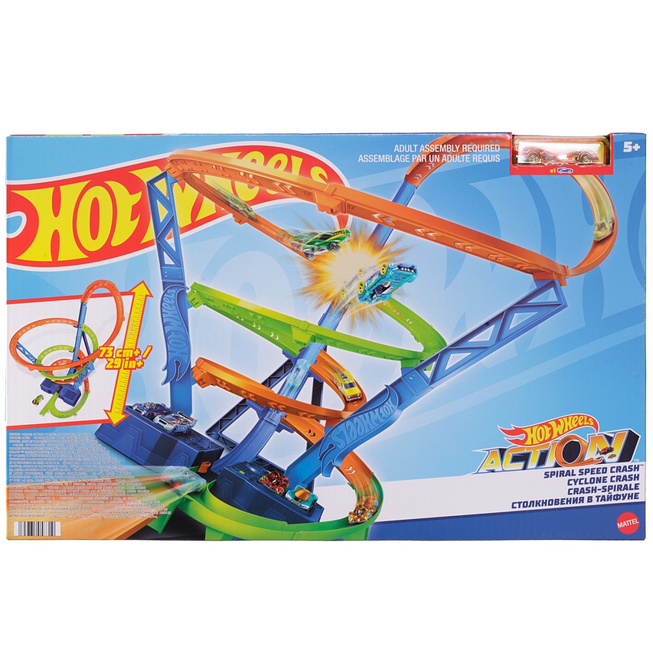 Игровой набор Mattel Hot Wheels Столкновение со спиралью HGV67