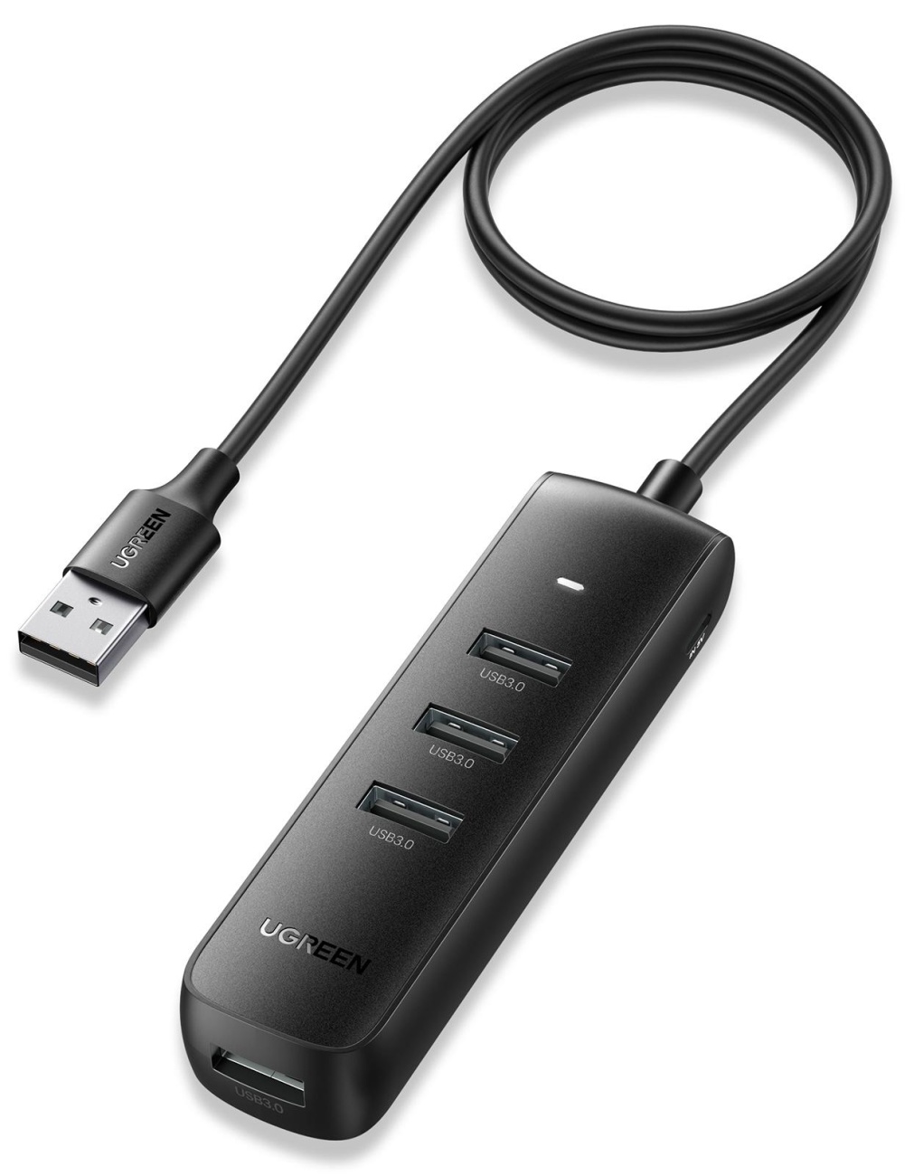 Разветвитель USB Ugreen CM416 (80657) USB 3.0 4-Port Hub. 1м/черный 1796207