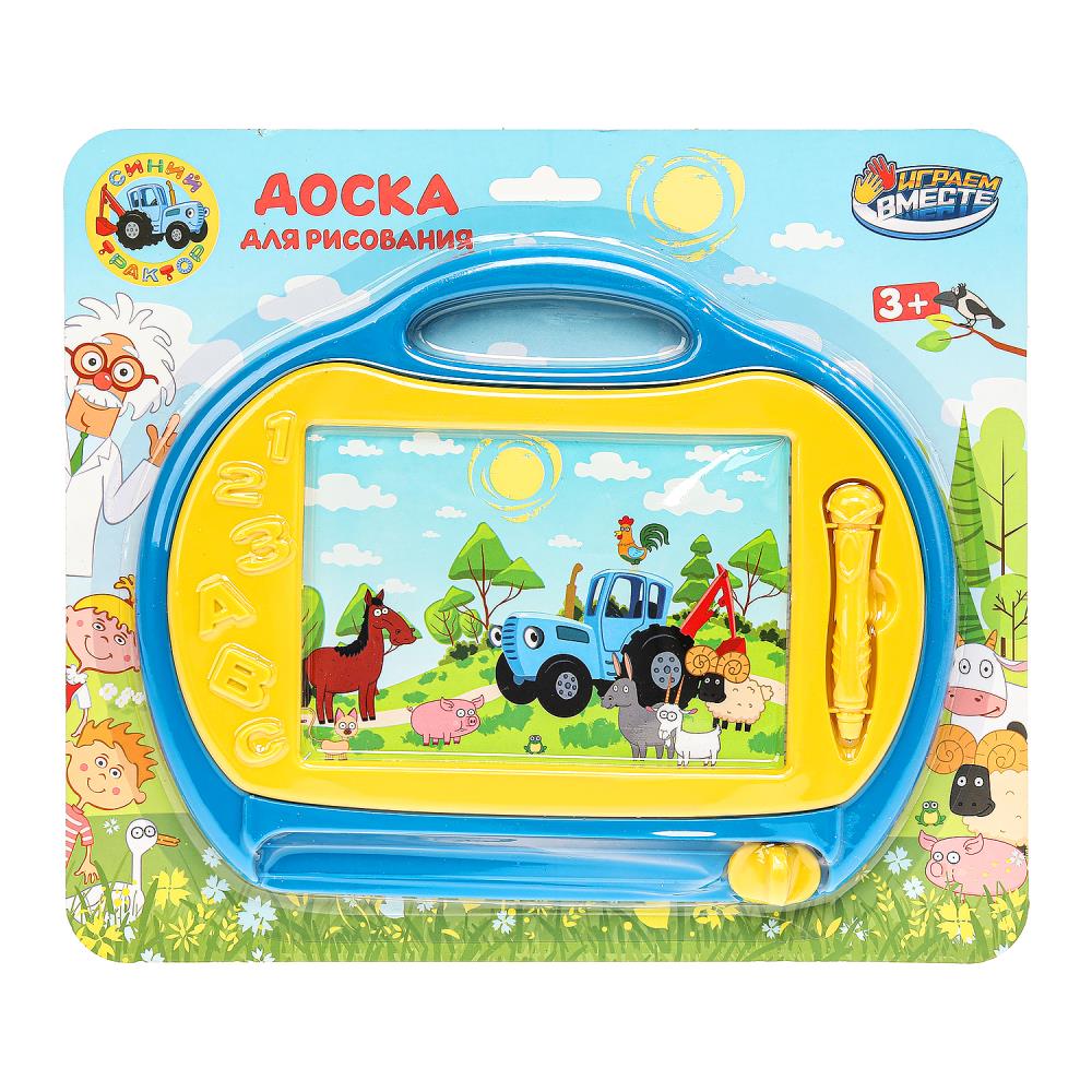 Доска для рисования "Синий Трактор магнитная ч/б Играем Вместе B2402898-BTR