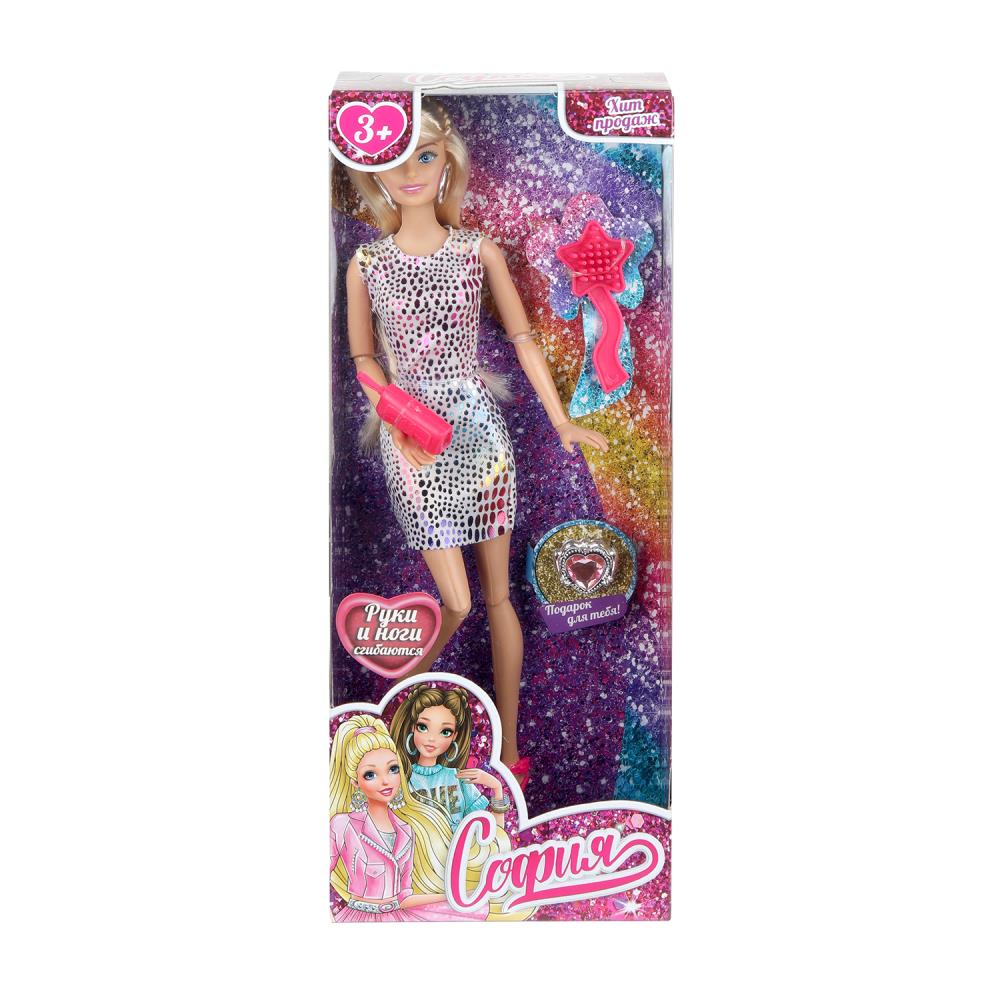 Кукла 29 см София с аксессуарами, руки и ноги сгибаются Карапуз 66001-BF57-S-BB-WOD