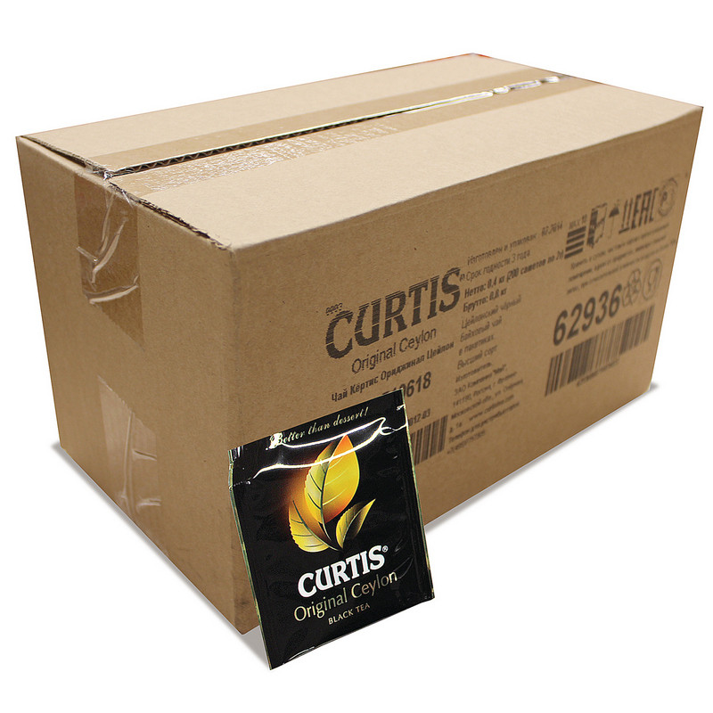 Чай Curtis Original Ceylon Tea черный сашет 2гx200пак 16588 421003