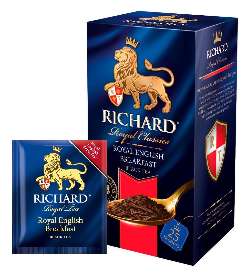 Чай Richard Royal English Breakfast черн. 25x2г сашет 13952 1028517