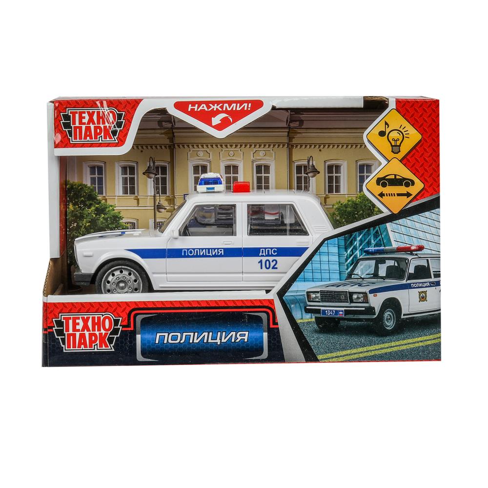 Машина "Полиция" инерционная, свет-звук, 16 см. Технопарк 2311A0115