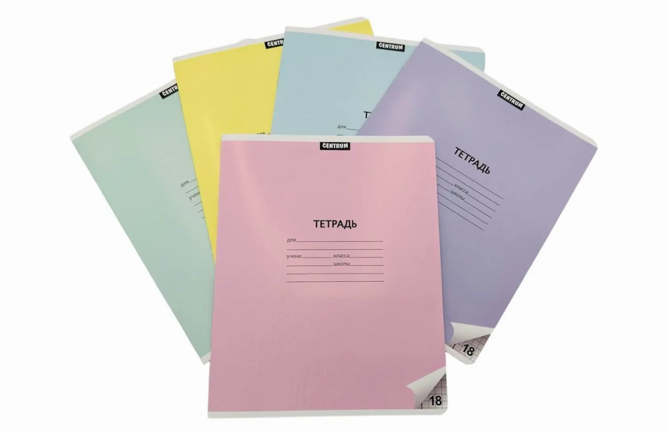 CENTRUM Тетрадь 18 листов А5 клетка с полями 73181