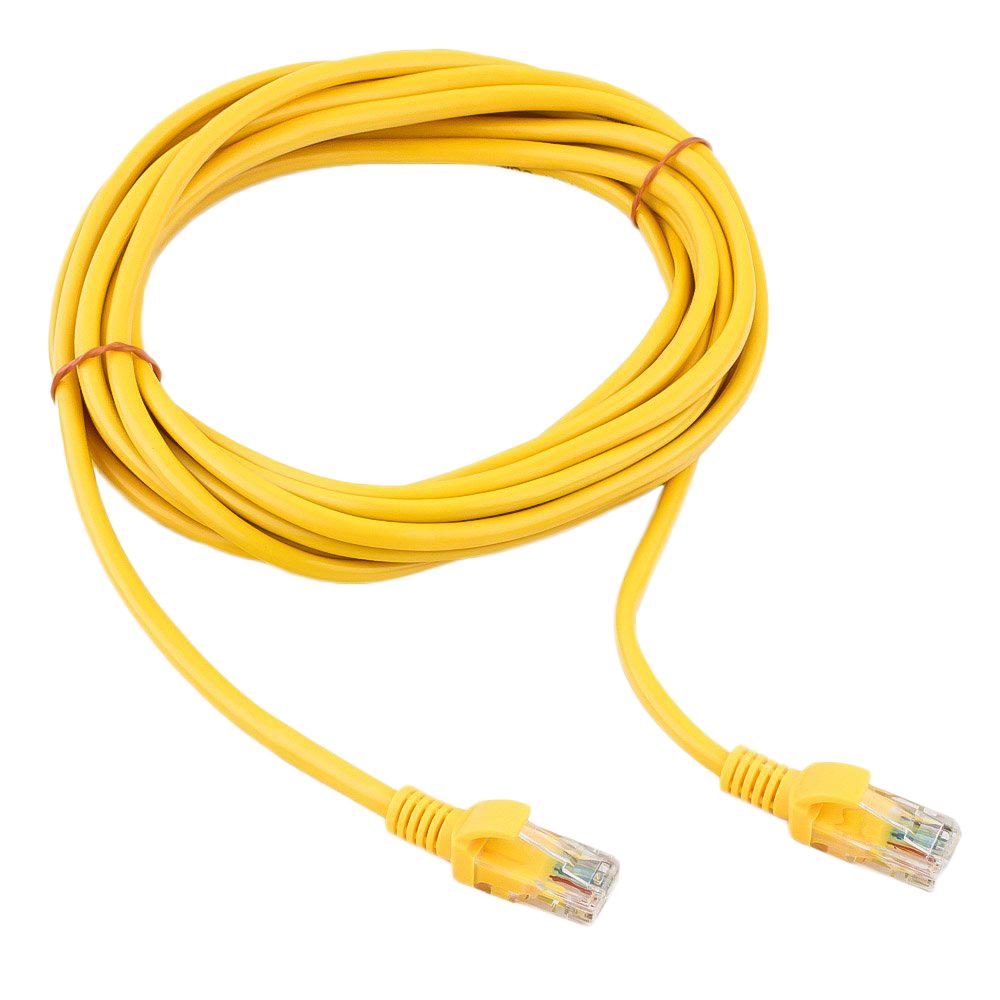 Патч-корд UTP Cablexpert PP12-5M/Y кат.5e, 5м, жёлтый 1124763