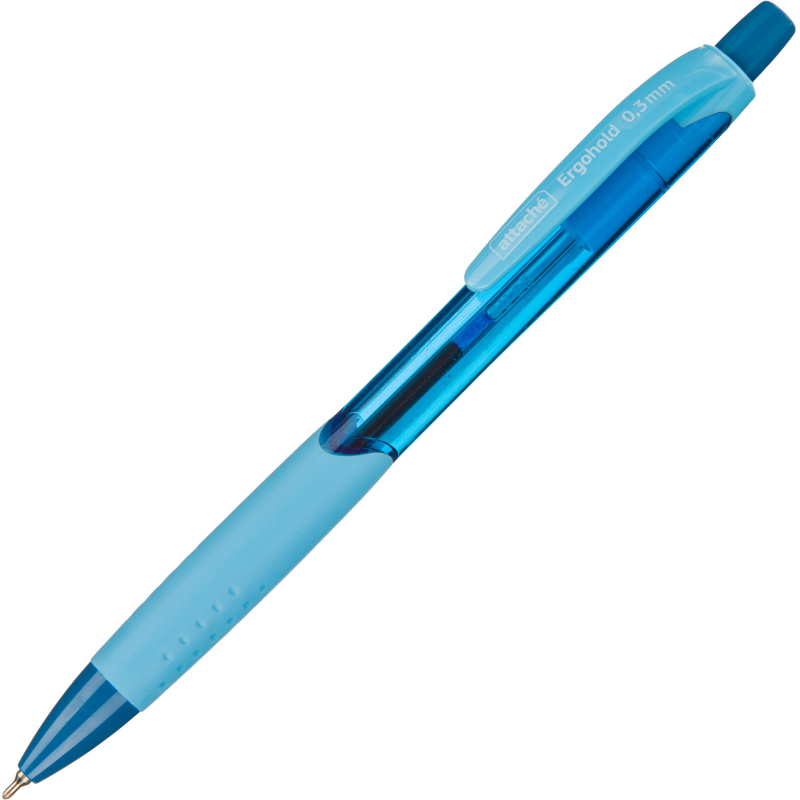 Ручка шариковая автомат. Attache Ergohold,с манж,0,3мм,синяя 1783550