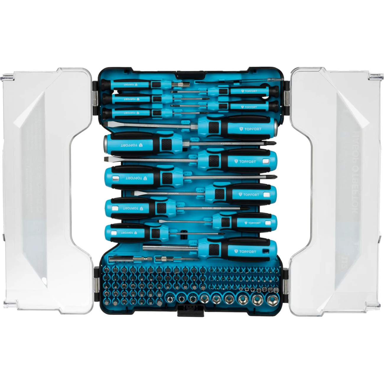 Набор отверток Topfort с битами, головками 112 предметов (5691112) 2100558