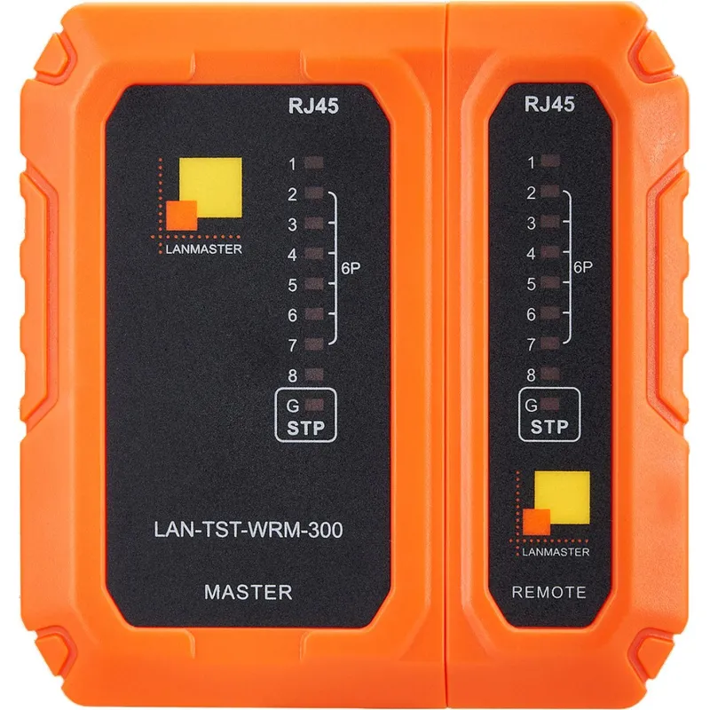 Тестер витой пары LANMASTER LAN-TST-WRM-300 с индикаторами 2125682