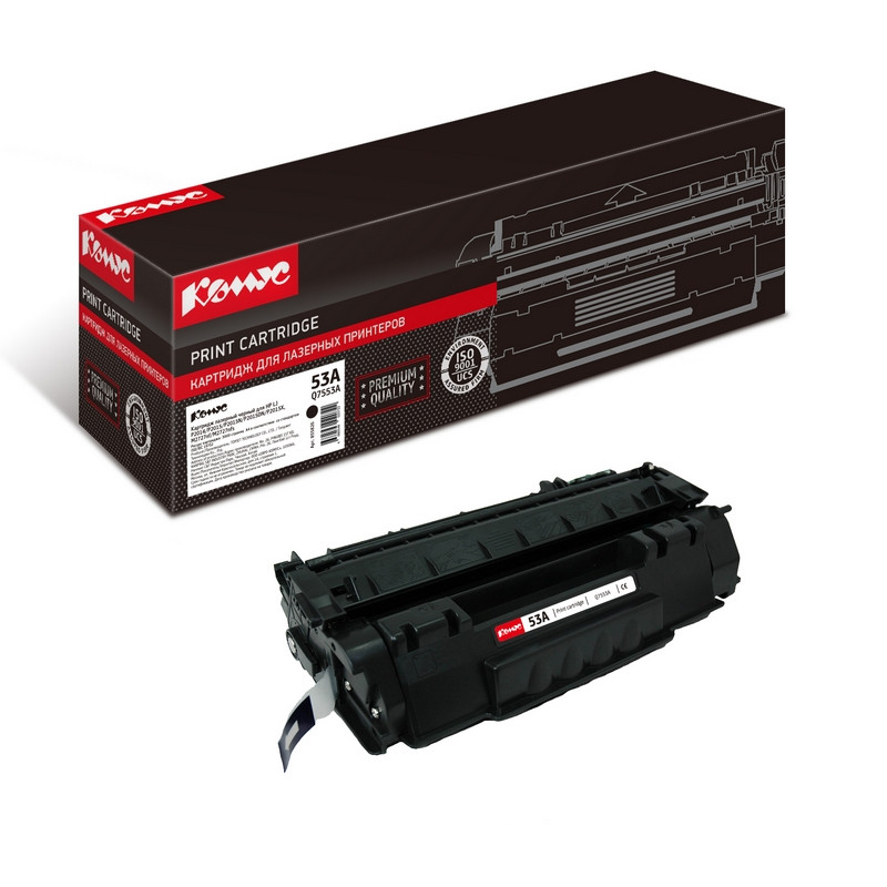 Картридж лазерный Комус 53A Q7553A чер. для НРP2014/P2015/M2727mfp 855826