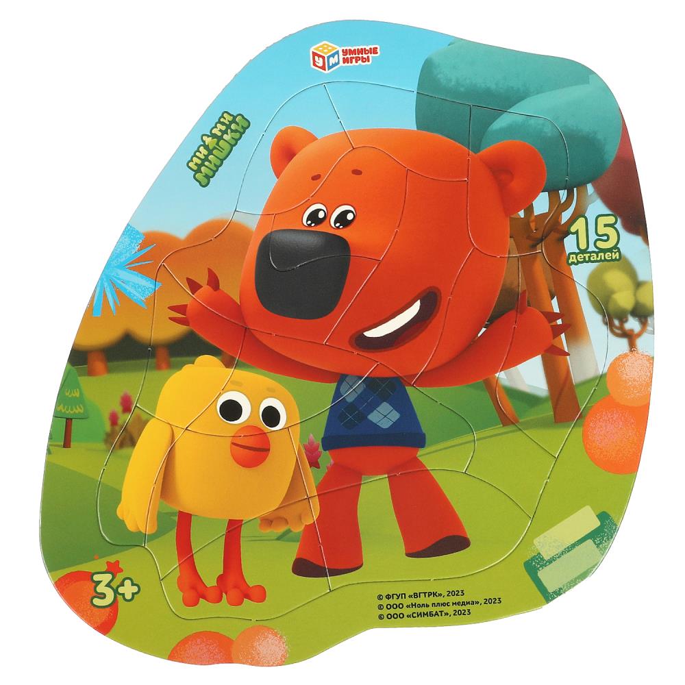 Фигурный пазл в рамке Мимимишки, 15 деталей Умные игры 4660254430648