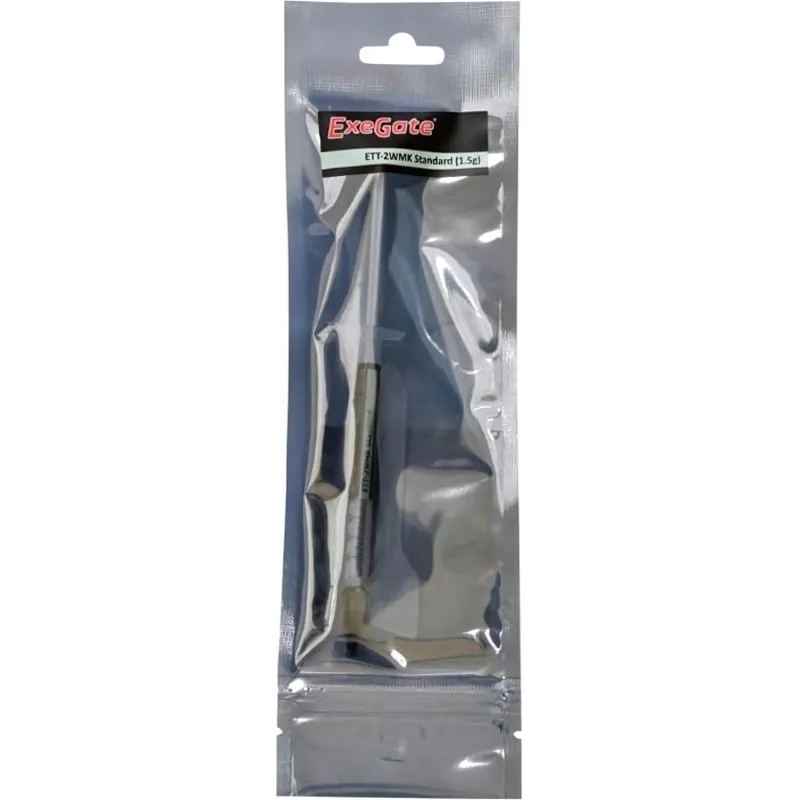 Термопаста ExeGate ETТ-2WMK Standard 1.5г, шприц с лопаткой (EX282350RUS) 1406363