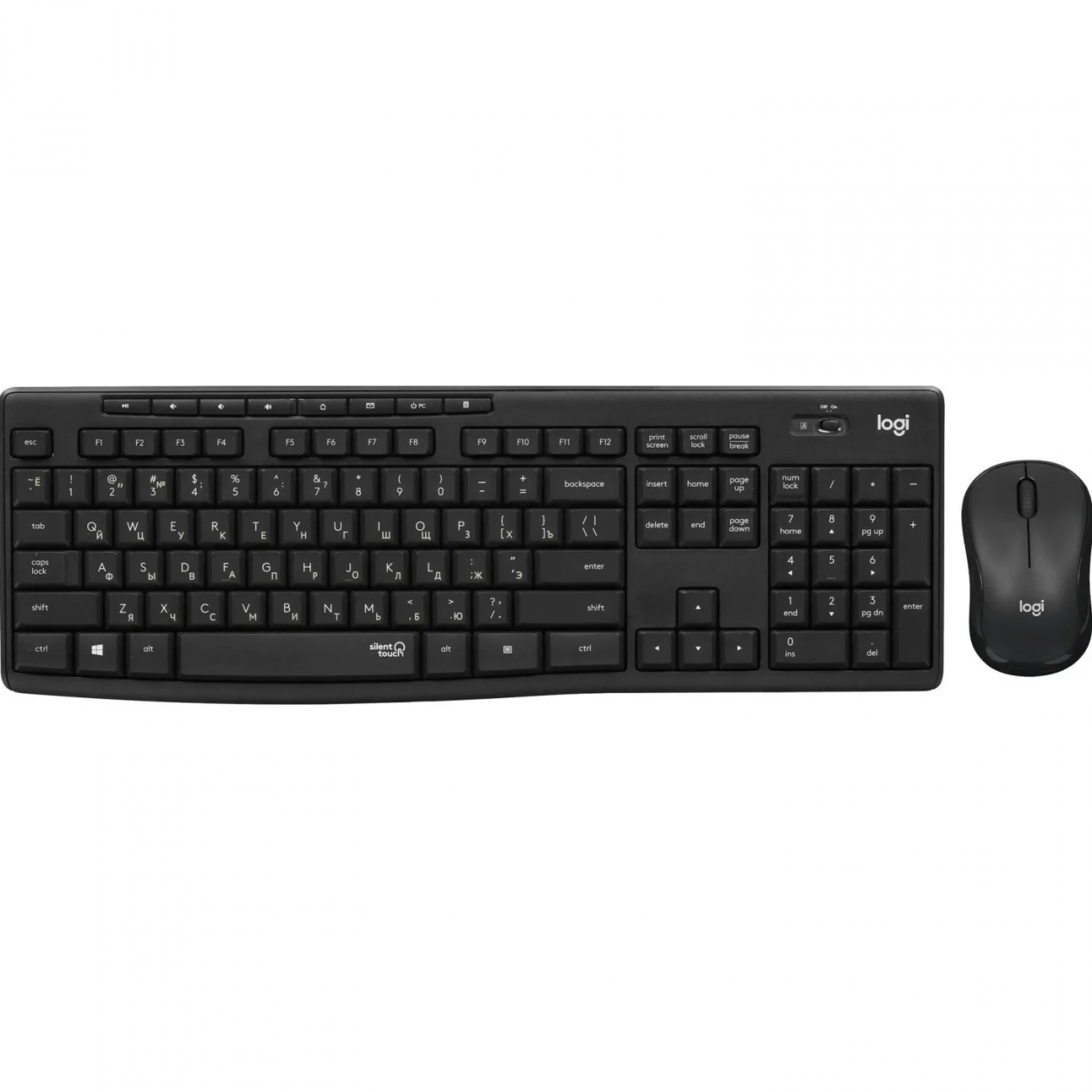 Набор клавиатура+мышь Logitech MK295,черный USB беспровод (920-009813) 2374289