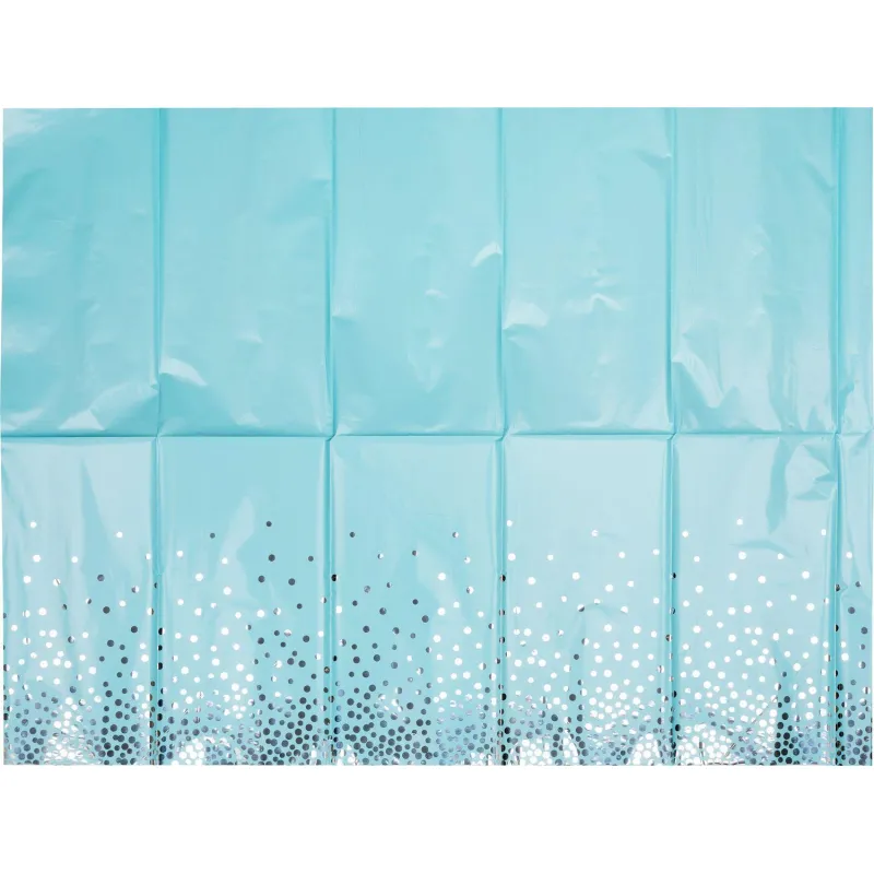 Скатерть фольг Горошек серебр 130х180см,1502-5510 Веселая Затея 1654090