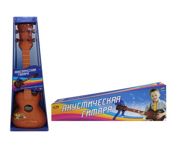 Детская акустическая гитара, коричневая, Abtoys Doremi D-00040