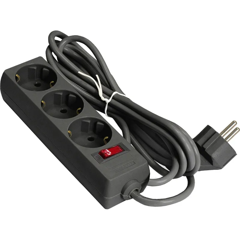 Сетевой фильтр ExeGate SP-3-1.8B 3р/1.8м, 10А/2,2кВт, черный(EX221176RUS) 2120933