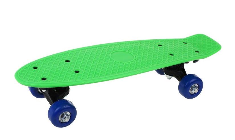 Скейтборд пластик 41 см, крепления пластик, зелёный Наша Игрушка 636144