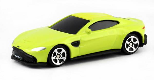 1:64 Машина металлическая RMZ City Aston Martin Vantage 2018 (цвет желтый) Uni-Fortune 344036S-YL