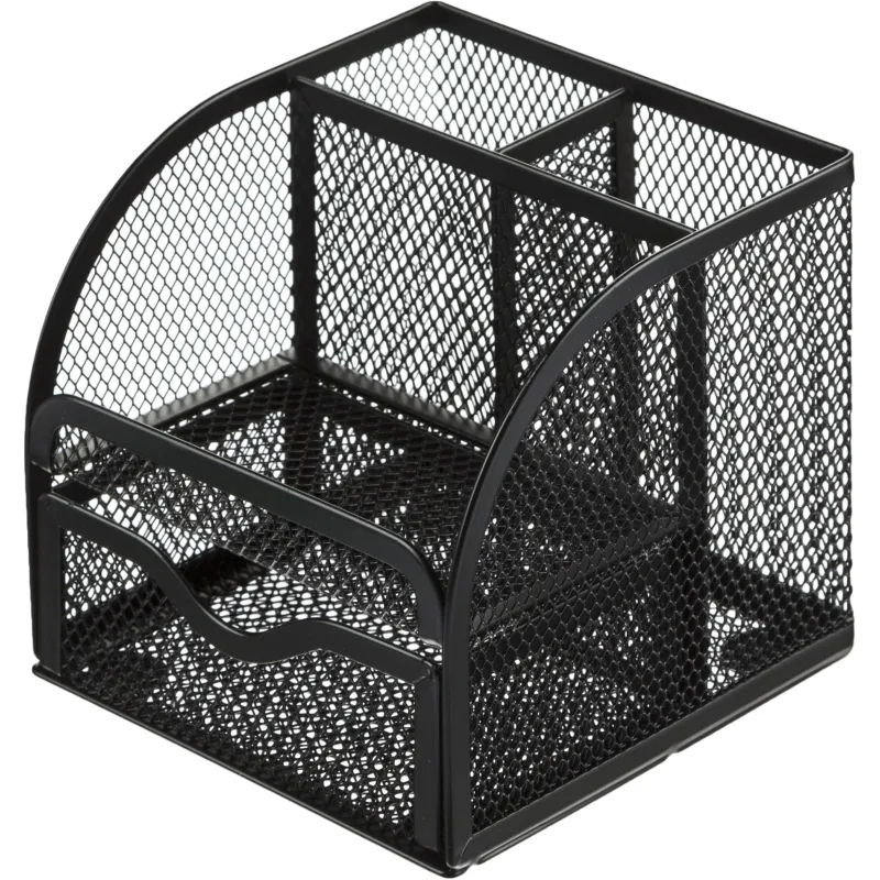 Подставка-органайзер M&G 115х117х125 мм металл сетка черный 1784553 ABT98440