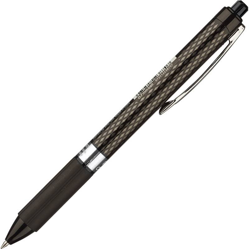 Ручка гелевая автоматическая Pentel OhGel черная (толщина линии 0.35 мм) 216848