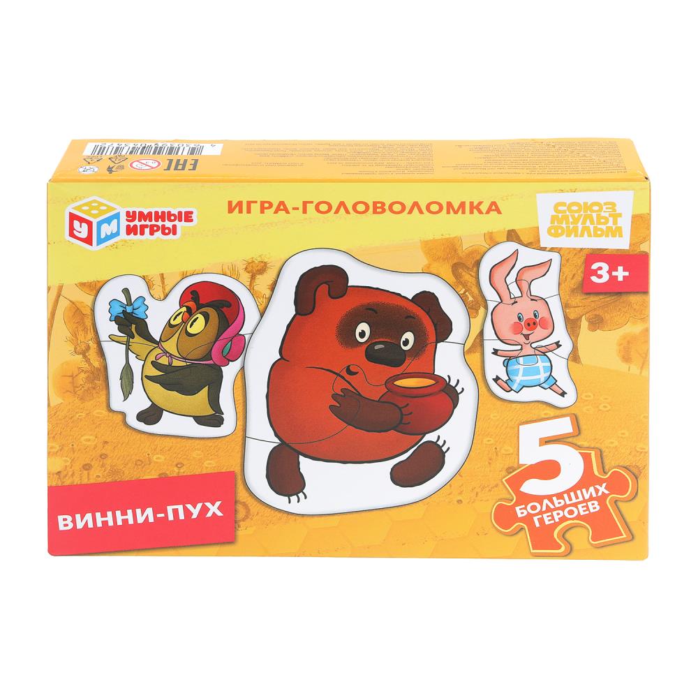 Игра-головоломка с фигур. Деталями "Винни-Пух. "Союзмультфильм" УМка 4630395043472