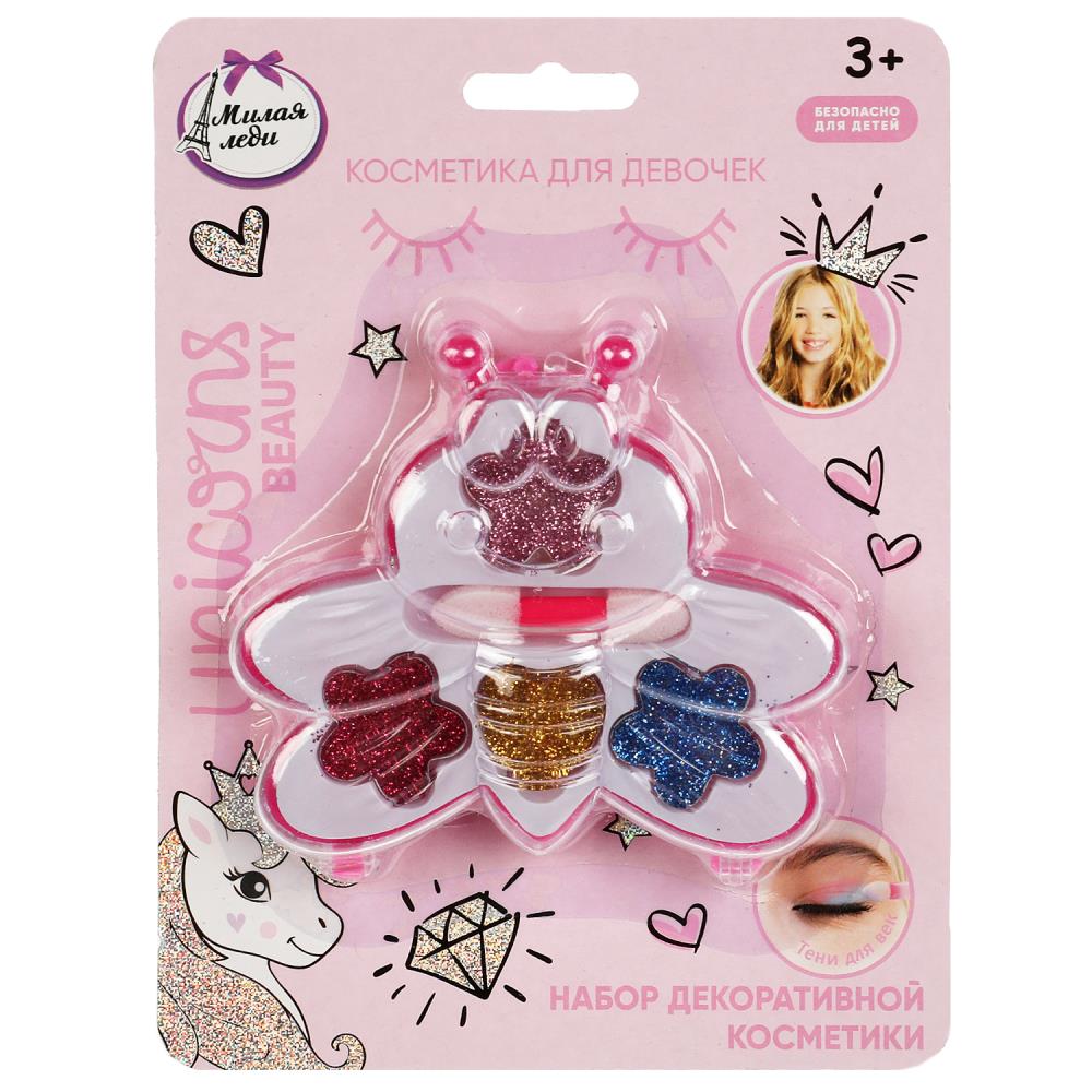 Декоративная косметика Тени для век с блестками, для девочек МИЛАЯ ЛЕДИ 70522D2-G-UNI-ML