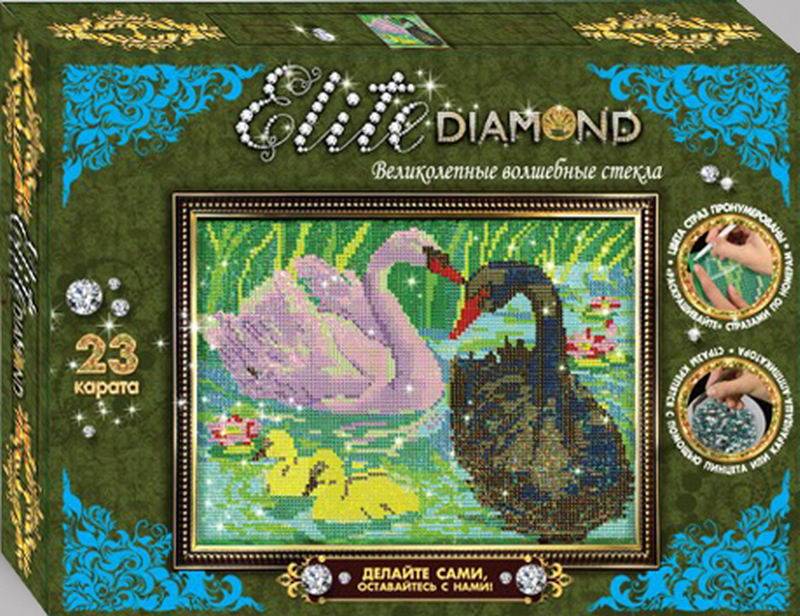 Набор для творчества "Elite Diamond" Лебеди Лапландия 45689