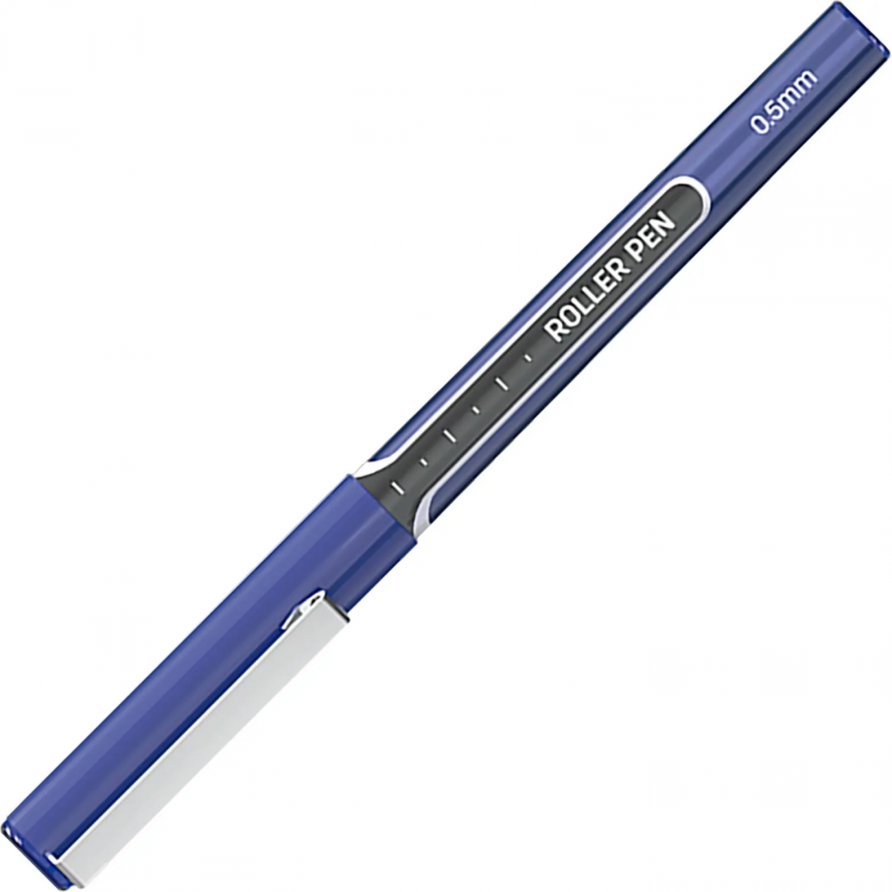 Роллер Deli EQ657-BL,иг.нак0,5,мет.клип,кругл.корп,синие черн 2346692 140024637