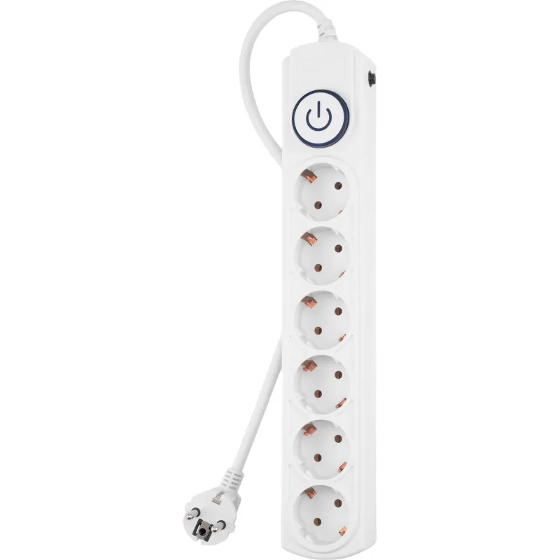 Сетевой фильтр Ippon BK-6-EU-3-16-W 3м (6 розеток) белый (1804838) 1829843