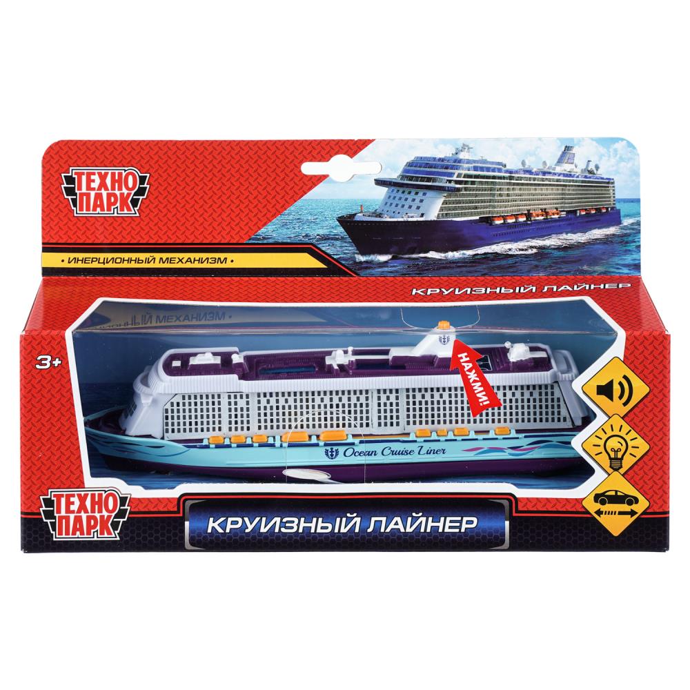 Модель металлическая, круизный лайнер 20 см, свет-звук Технопарк SB-17-65-WB-2 (48)
