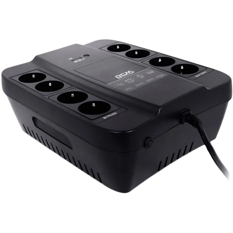 ИБП Powercom Back-UPS SPD-450N OffLine 450VA/270W Schuko 8 EURO розеток 950906