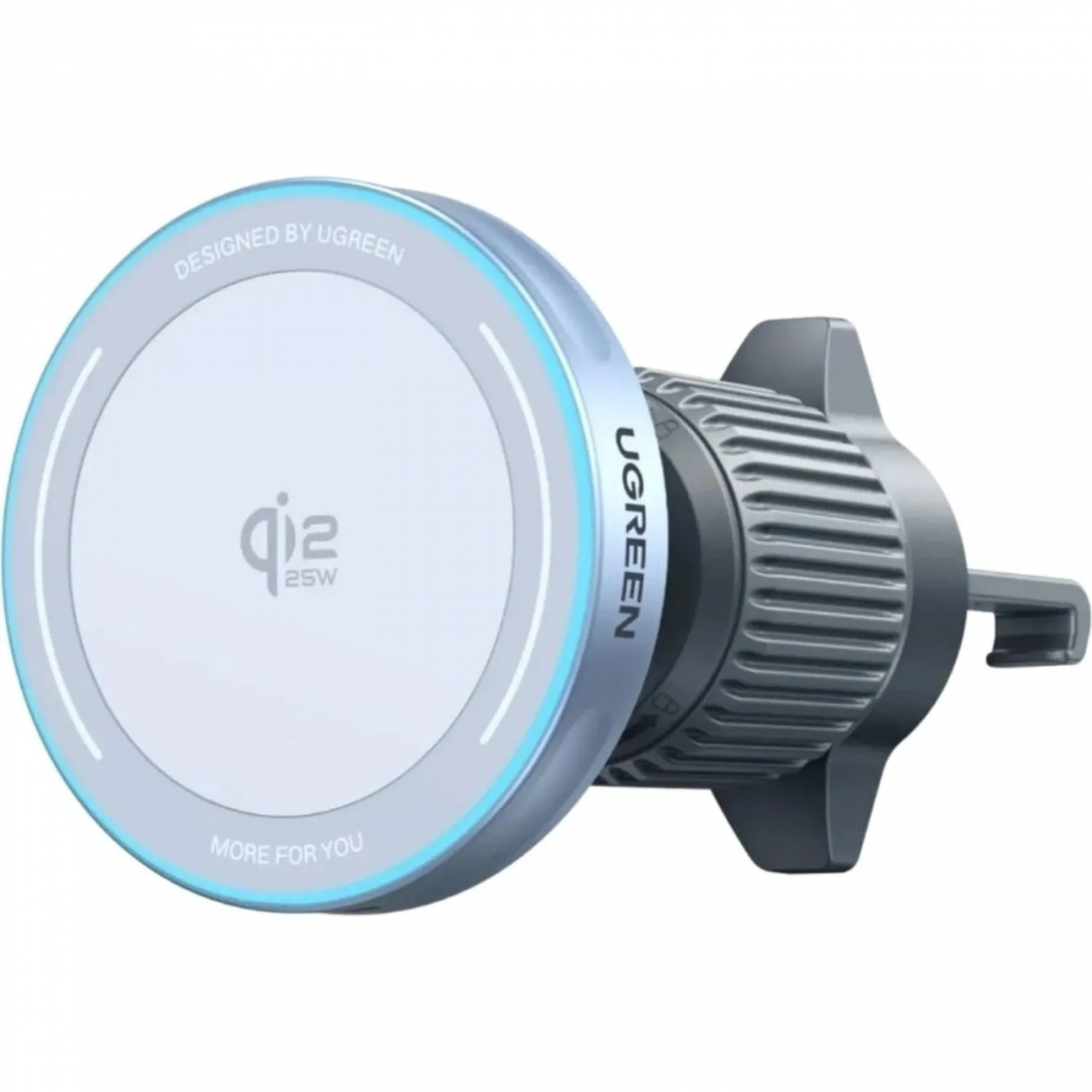 Зарядное уст-во UGREEN W758(55967)беспр.MagFlow 25W Qi2.2 сереб-голуб 2421334 55967_