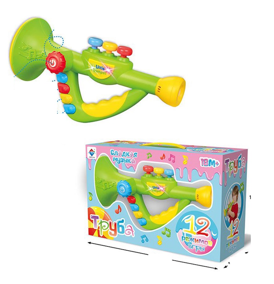 Музыкальный инструмент: Труба, свет/звук, Наша Игрушка Y13054046