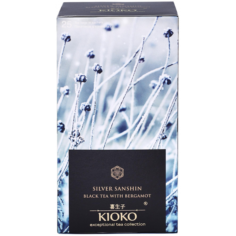 Чай KIOKO SILVER SANSHIN черный с ароматом бергамота, 25шт/уп 1445517