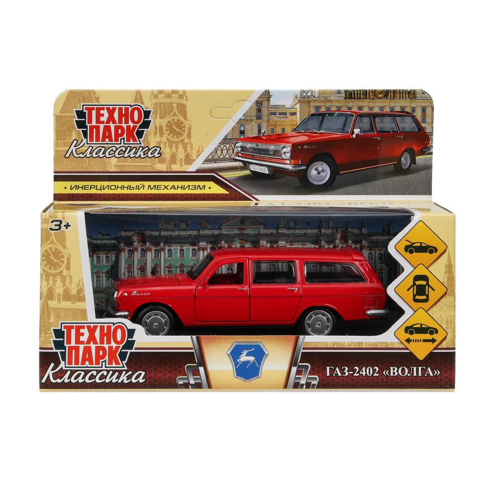 Машина металлическая Газ-2402 "Волга", 12 см. инерция, красный Технопарк 2402-12-RD-WOD