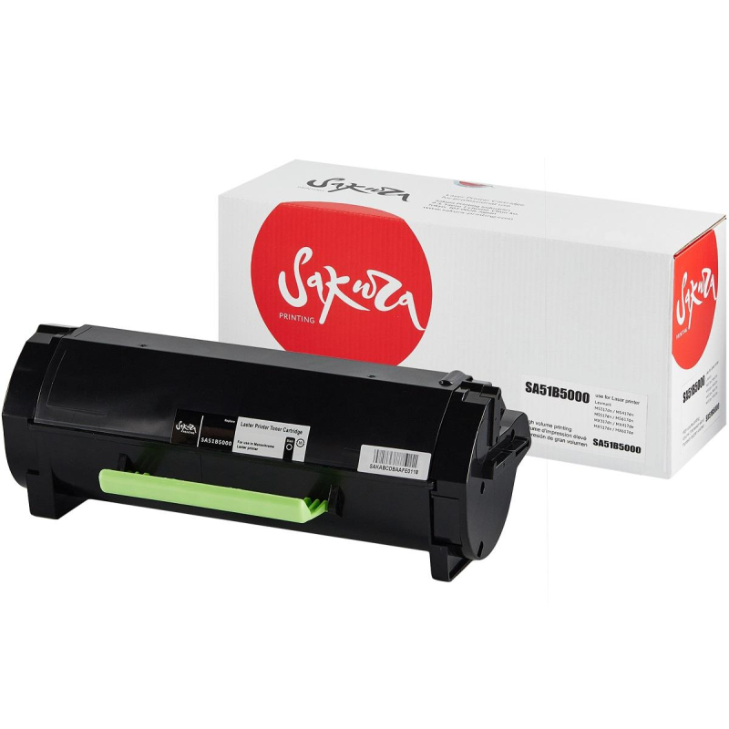 Картридж лазерный SAKURA 51B5000 чер. для Lexmark MS317dn/ MS417dn/ MS517dn 1604765 SA51B5000