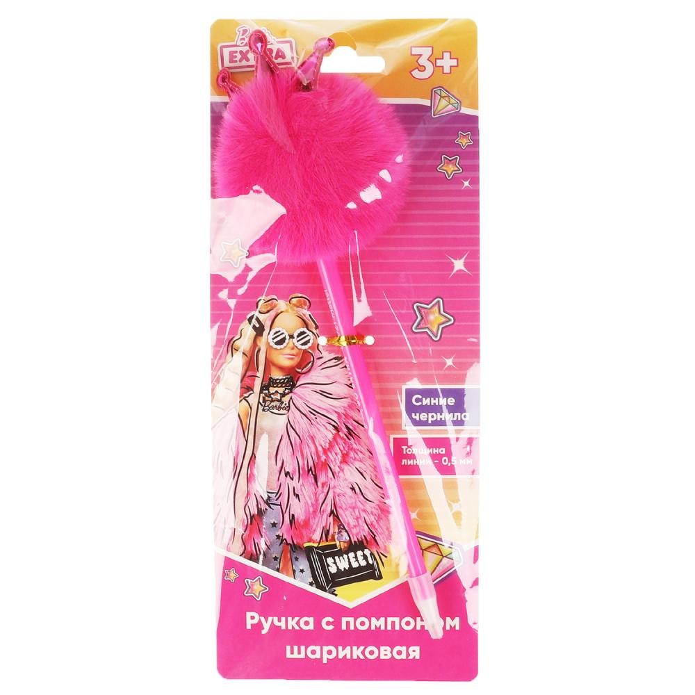 Ручка шариковая Барби с розовым пуш.топпером Умка PEN1-65356-BRB