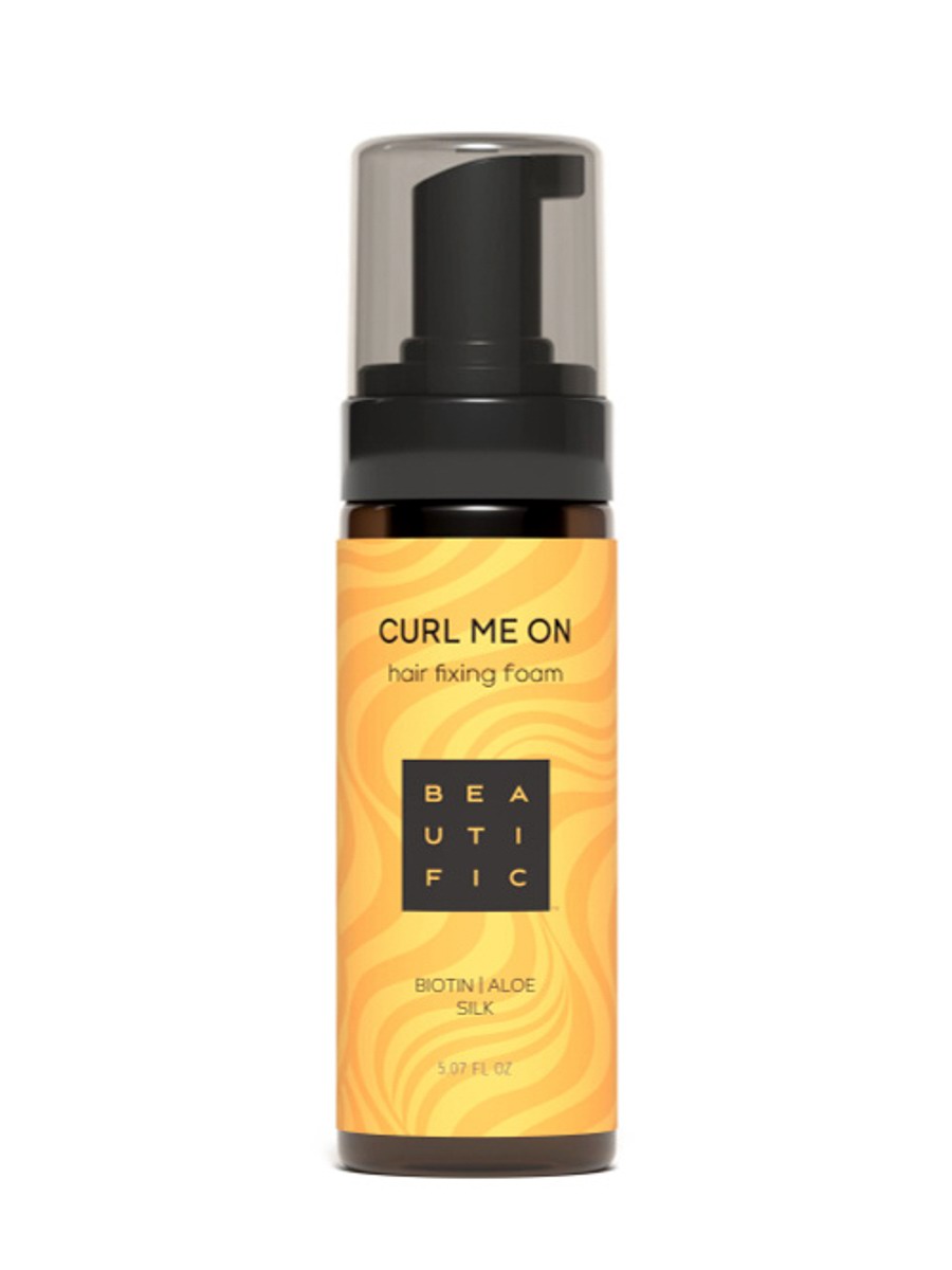 BEAUTIFIC Curl Me On Пенка для укладки кудрявых волос средней фиксации, 150 мл 4610172187636