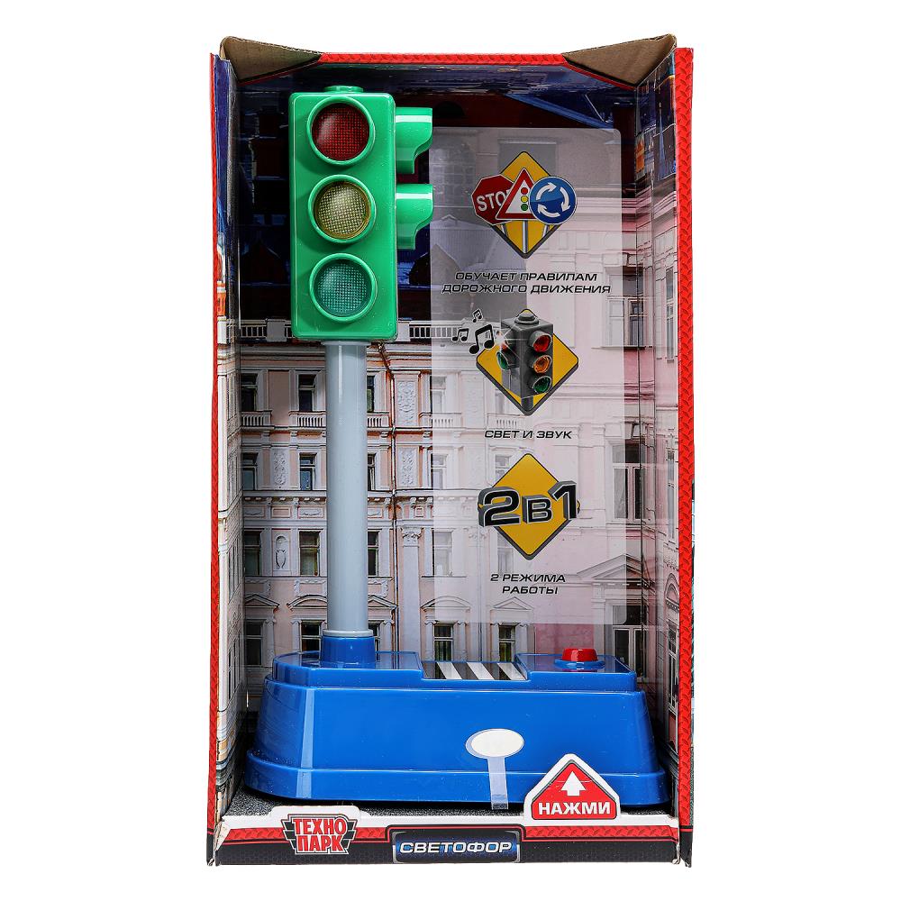 Модель свет+звук светофор большой, 21 см. Технопарк SB-15-01 (24)
