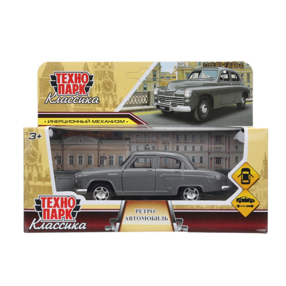 Машина металлическая "Ретро Автомобиль", 12 см. двери, инерция, темно-серый Технопарк RETRODY-12-GY-WOD