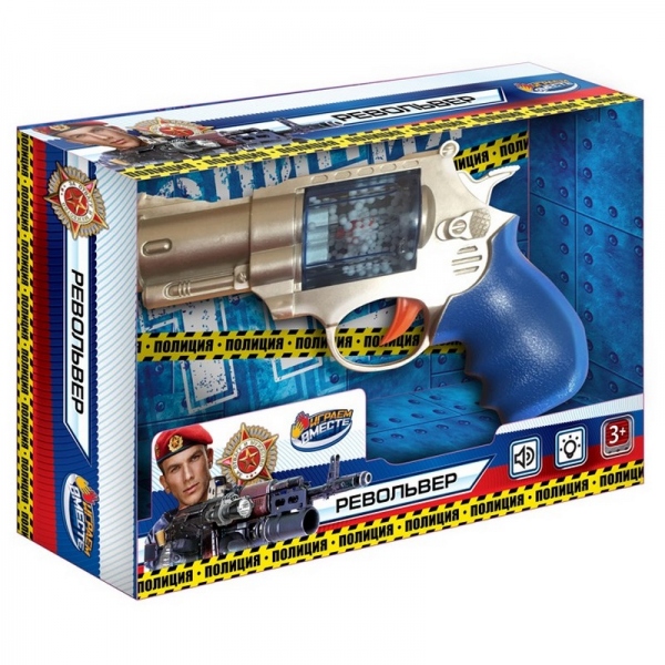 Револьвер Полиция свет-звук (игрушка) Играем Вместе 1504G399-R (160)