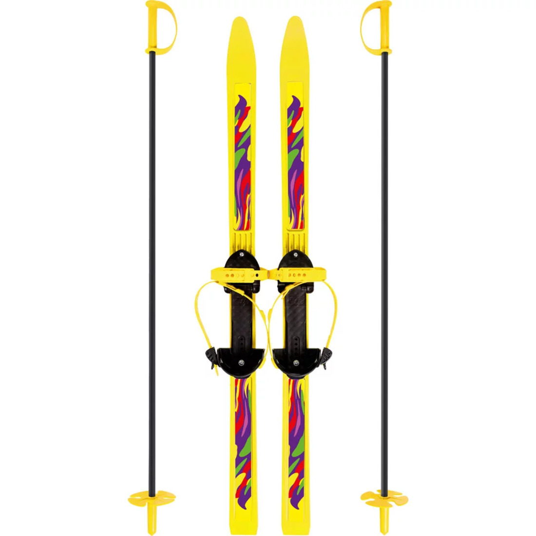 Лыжи детские Вираж-спорт с палками 100 см размер 28-33 Олимпик 9361-00