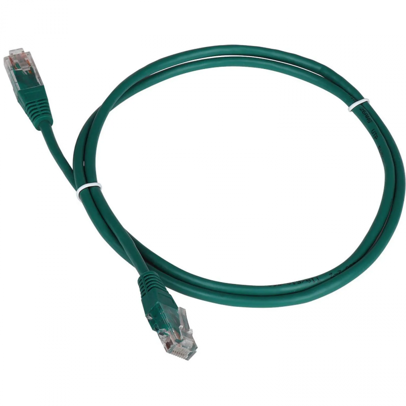 Патч-корд TWT TWT-45-45-5.0-GN UTP кат.5e, 5.0 м, зеленый 2239407