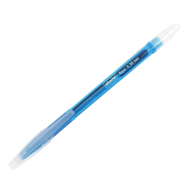 Ручка шариковая Attache Aqua, масляная, синий стержень, 0,38/0,5мм 1258566