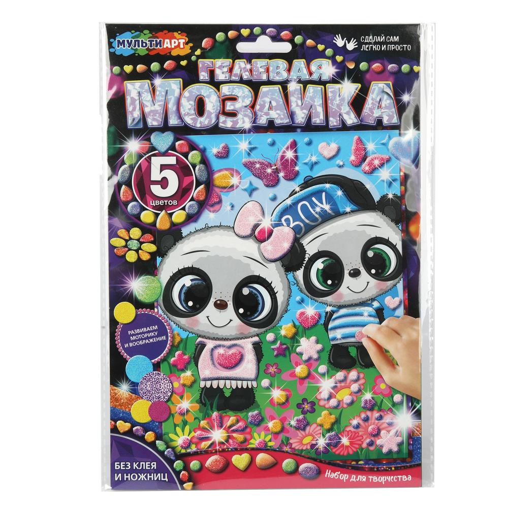 Гелевая мозаика 17х23 см. "Панды" MultiArt GEL-PAND (100)
